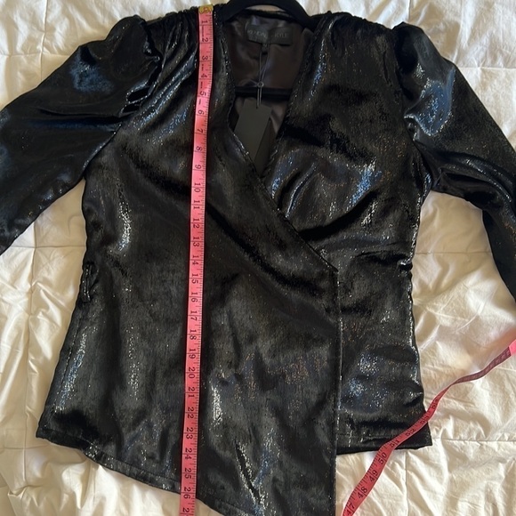 KENDALL & KYLIE puff sleeve wrap top - Picture 12 of 16